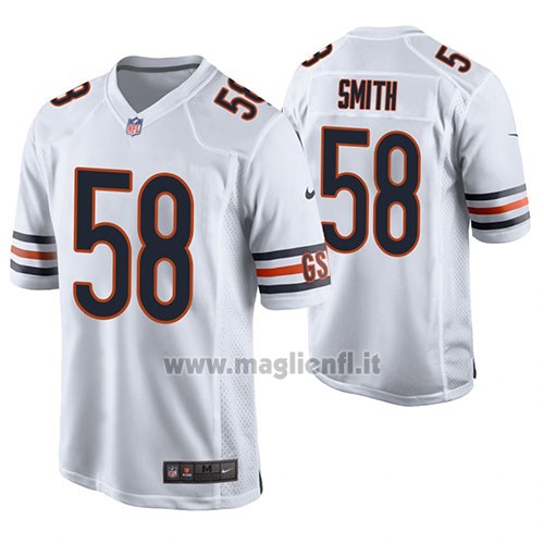 Maglia NFL Game Chicago Bears Roquan Smith Bianco